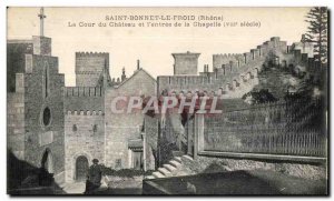 Saint Bonnet le Froid - The Court of the Castle - Old Postcard