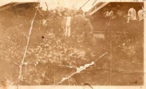 US Army  34th Infantry Division Train Wreck  Texas Postcard  1918