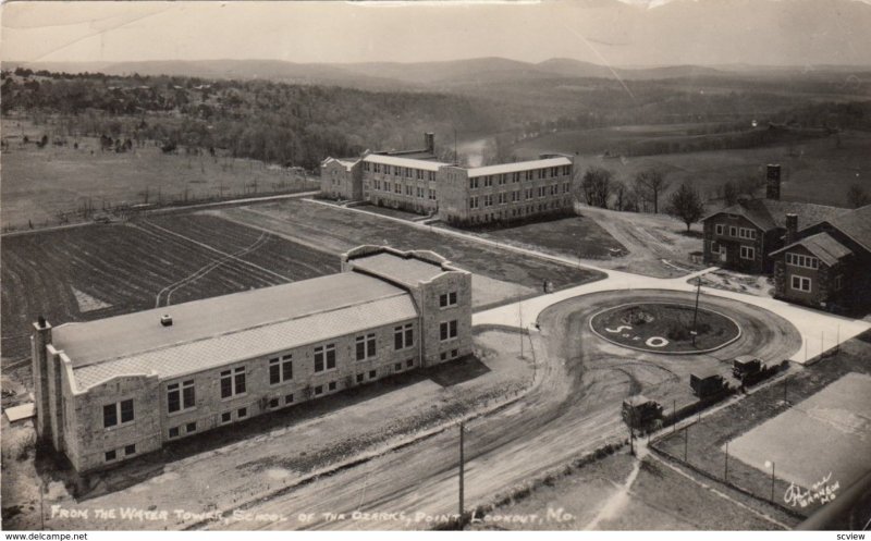 RP: POINT LOOKOUT, Missouri, 1910s; From the Water Tower, School of the Ozarks