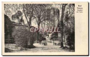 Old Postcard Bad Nassau burghol Mil Turm