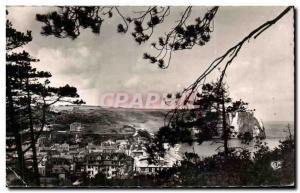 Old Postcard Etretat Coteaux View