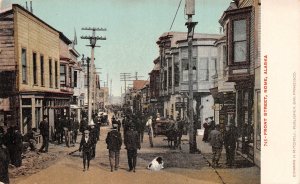 Nome Alaska Front Street, Drug Store Shown, Undivided Back Vintage PC U7333