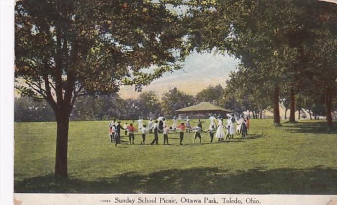 Ohio Toledo Sunday School Picnic In Ottawa Park 1914