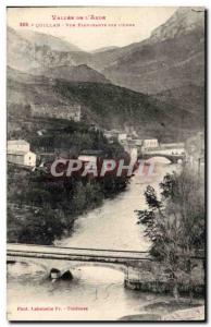 Quillan - View Sinking L & # 39Aude - Old Postcard