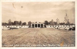 RPPC KEN LAKE HOTEL STATE PARK WESTERN KENTUCKY REAL PHOTO POSTCARD 1953