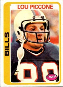 1978 Topps Football Card Lou Piccone Buffalo Bills sk7063