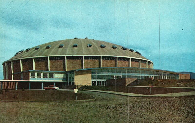 Vintage Postcard Field House Montana State College Bozeman By Ektachrome