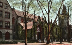 Vintage Postcard 1910 St. Stephens Church Providence Rhode Island RI Blanchard