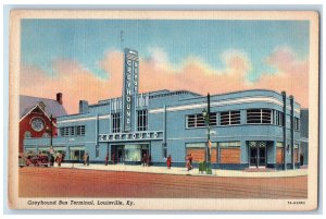 1947 Greyhound Bus Terminal Louisville Kentucky KY Vintage Posted Postcard 