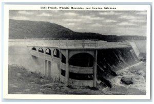 c1930's View Of Lake French Wichita Mountains Near Lawton Oklahoma OK Postcard