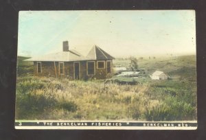 RPPC BENKELMAN NEBRASKA THE BENKELMAN FISHERIES REAL PHOTO POSTCARD