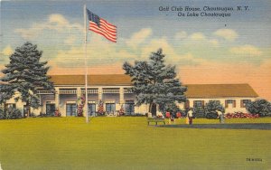 Chautauqua New York 1958 Postcard Golf Club House on Lake Chautauqua