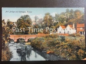 Staffordshire KINVER Mill Bridge and Cottages c1913 by R.  Jennings of Kinver