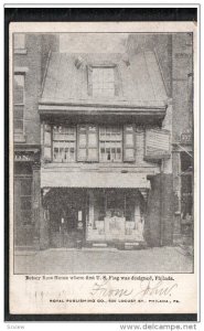 PHILADELPHIA, Pennsylvania; Betsy Ross Home where first U. S. Flag was design...