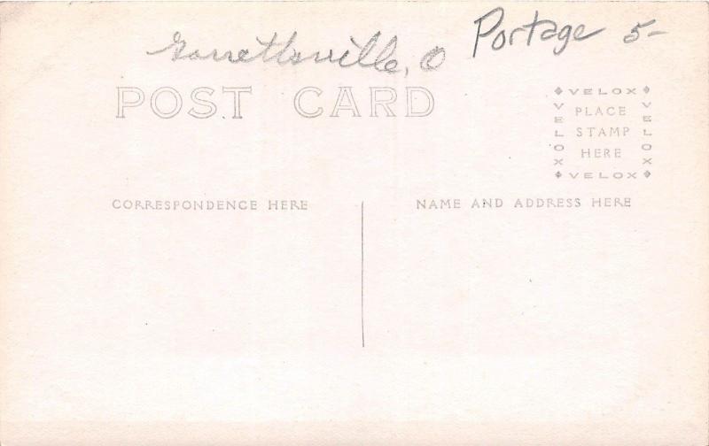 D21/ Garrettsville Ohio Postcard Photo RPPC c1910 Blizzard Rice Nichols Store