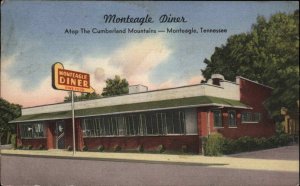 Monteagle Tennessee TN Monteagle Diner Linen Vintage Postcard