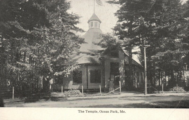 Vintage Postcard 1910's The Temple Ocean Park Maine ME