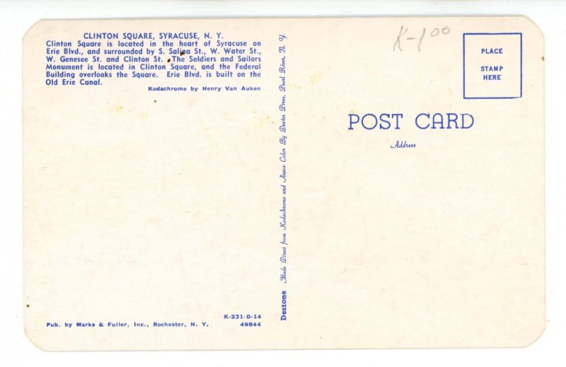 NY - Syracuse. Clinton Square