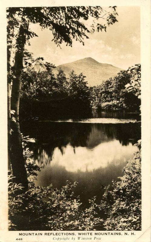 NH - White Mountains, Red Eagle Pond and South Moat Mountain - RPPC