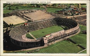 Boston Massachusetts MA Harvard Stadium Football 1900-20s Vintage Postcard