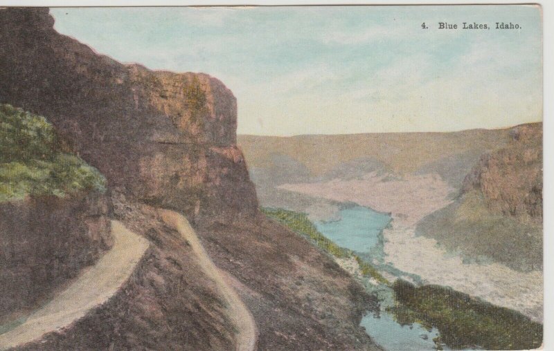 Blue Lakes Snake River Canyon Twin Falls Idaho VintagePostcard