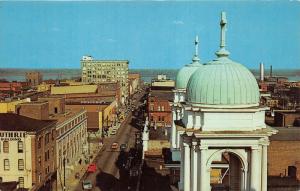 Paducah Kentucky~Broadway Looking East @ Ohio River~1950s Postcard