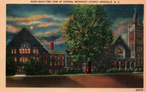 Night Time View,Central Methodist Church,Asheville,NC