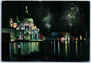 Postcard - The Church of the Virgin of Health (Nocturne) - Venice, Italy