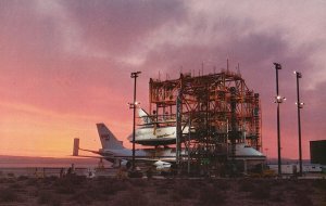 Vintage Postcard Space Shuttle Orbiter Enterprise 747 Carrier Aircraft Dryden 