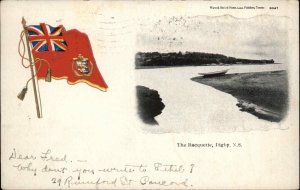 Digby Nova Scotia NS The Racquette Canadian Flag c1910 Vintage Postcard