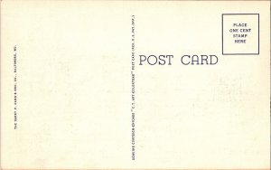 Postcard High School Laurel Delaware DE Linen KF7