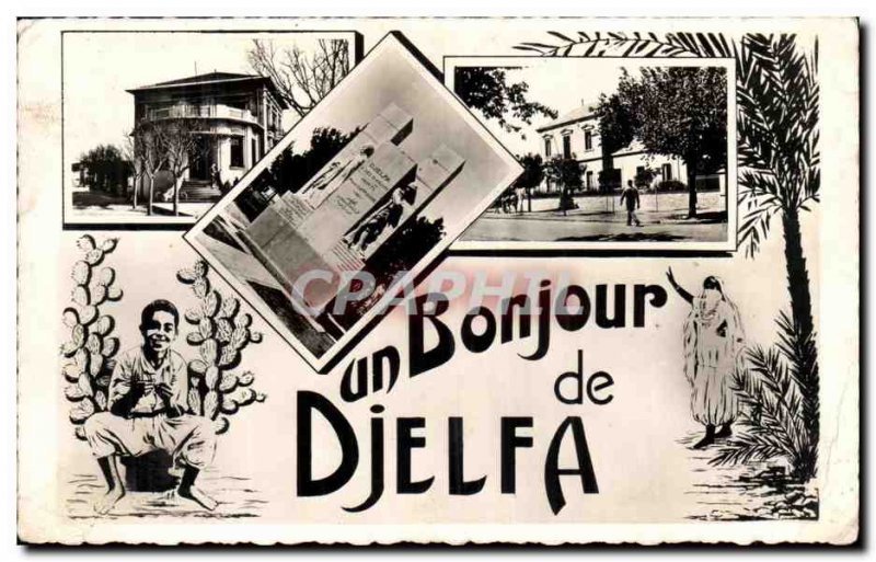 Algeria Old Postcard Greetings from Djelfa