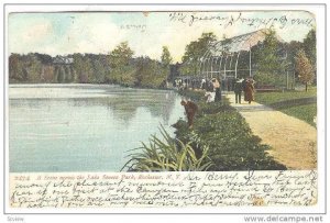 A Scene across the Lake Seneca Park, Rochester, New York,  PU-1908