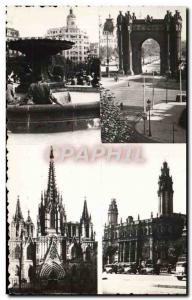 CPM Barcelona Plaza De Cataluna Arco De Triunfo Catedral