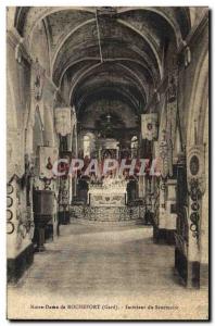 Old Postcard Notre Dame De Rochefort Inside the sanctuary