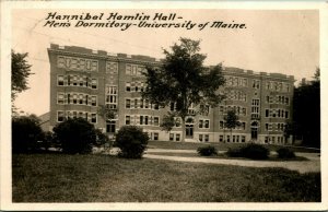 RPPC Hannibal Hamlin Hall University of Maine Orono ME 1936 DB  Postcard