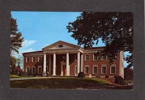 VA Roanoke College Library SALEM VIRGINIA Postcard PC