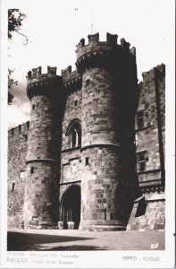 Greece Rhodes Palace Of The Knights Vintage RPPC 09.34