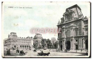 Old Postcard Paris Court of the Carrousel