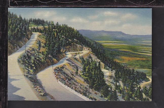 Broadmoor-Cheyenne Highway,Colorado Springs,CO Postcard 