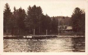 J72/ Tupper Lake New York RPPC Postcard c10 Paradise Point Veterens Camp 237