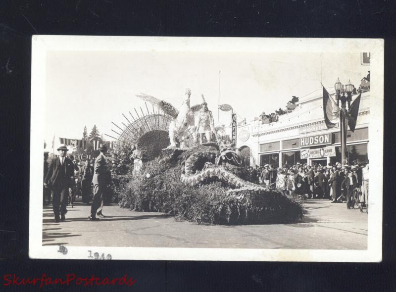 RPPC PASADENA CALIFORNIA 1943 TOURNAMENT OF ROSES PARADE 