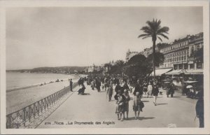 RPPC Postcard La Promenade des Anglais Nice France