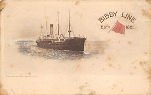 Ship Bibby Line Ship Unused 