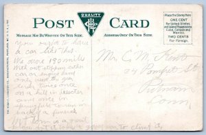 1910-20's NORTHAMPTON MA SMITH COLLEGE WALLACE HALL DROVE 180 MILES POSTCARD