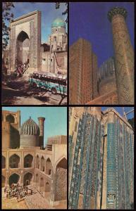 1975 Samarkand, Uzbekistan Architecture Real Photo LOT of 16 Vintage Postcards