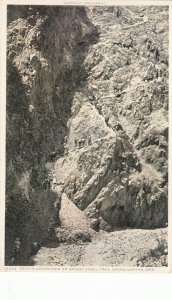 P1701 1916 used postcard devils corkscrew bright angel trail grand canyon ariz