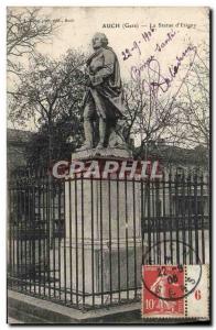 Old Postcard Auch Statue D & # 39Etigny