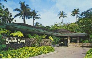 Snack Shop Honolulu HI Hawaii Waikiki Far West Services Unused Postcard D26