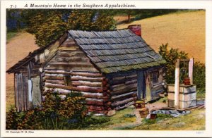 Postcard NC A Mountain Home in the Southern Appalachians